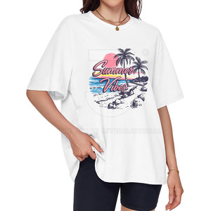 เสื้อยืดโอเวอร์ไซส์ผู้หญิง พรีเมียม ผ้าฝ้ายเนื้อนุ่ม ระบายอากาศได้ดี ทรงหลวม สไตล์สตรีทแฟชั่น สำหรับฤดูร้อน - Product Image 5