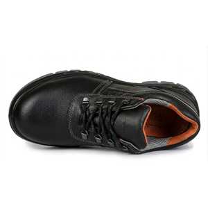 <b>Black</b> Steel Toe Safety Shoes Genuine Leather <b>Work</b> <b>Boots</b> Waterproof Breathable Anti Slip Anti-static Industrial Factory Kitchen - Product Image 5
