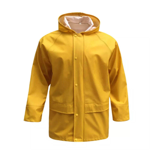 Traje de Protección Contra Lluvia Intensa, Tela de Poliéster Laminada con PVC, Ropa de Seguridad Industrial, Traje Impermeable de Alta Visibilidad con Franjas Reflectantes - Product Image 2