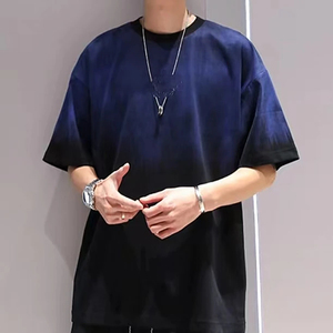 Camiseta Oversize de Algodón 100% con Lavado Ácido para Hombre, Tallas Grandes, Estilo Vintage Streetwear, Ajuste Holgado, Hip Hop - Product Image 3