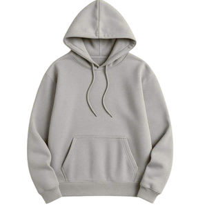 Sweat à capuche en molleton 100% coton, coupe classique, manches longues, couleur unie, hiver, avec poche, pour homme, 2026 - Product Image 5
