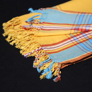 ผ้าขนหนูชายหาดลายทางตุรกี 100% ผ้าฝ้ายคิโกย์ ซึมซับน้ำได้ดี เป็นมิตรกับสิ่งแวดล้อม แห้งเร็ว ราคาโรงงาน ขายส่งในอินเดีย - Product Image 4