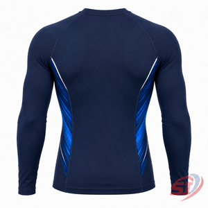 Camiseta de manga larga para hombre, ropa de entrenamiento de compresión transpirable personalizada - Product Image 2