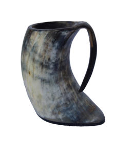 Taza con cuerno de diseño creativo para beber cerveza, decoración interior, Material único, tazón para beber - Product Image 1