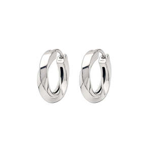 MINIMALIST 925 STERLING <b>SILVER</b> PLATED HOOP <b>EARRINGS</b> FOR WOMEN BOHEMIAN CHIC EVERYDAY JEWELRY ANNIVERSARY CELEBRATION GIFT FOR WI - Product Image 3