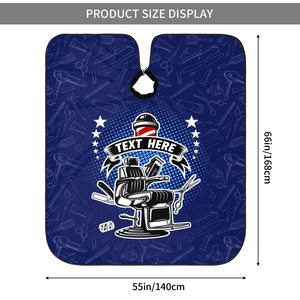 Capa Impermeable para Cortar el Cabello, Delantal de Peluquería Personalizado, Toalla Impermeable para Barbería, Bata para Hombres - Product Image 2