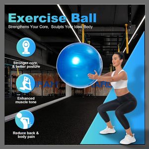 Palla da Yoga Antiscivolo e Anti-Scoppio con Pompa Rapida, Palla per Fitness e Parto, Sedia per Equilibrio - Attrezzatura Premium per Esercizi - Product Image 2