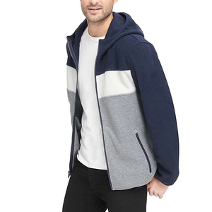 Veste en polaire personnalisée avec logo, veste en polaire épaisse, doublure chaude, vêtements d'hiver décontractés, vêtements d'extérieur, coupe classique, veste en sherpa - Product Image 4
