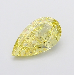 Diamante Cultivado en Laboratorio con Corte Pera, Piedra Suelta, Color Amarillo Intenso VS1, Certificado IGI, Corazones Personalizados para Joyería - Product Image 1