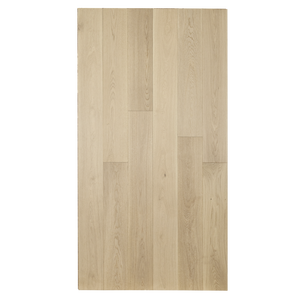 พื้นไม้ปาร์เกต์ลายก้างปลาไม้โอ๊คขาววิศวกรรม ขนาด 5/8 นิ้ว x 5 นิ้ว x 30 นิ้ว ขัดแบบ Wire Brushed ระบบลิ้นและร่อง สีเบจ เกรด AB - Product Image 3