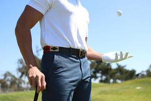 Cinturón de Cuero Polo Personalizado OEM, Cinturón Formal Bordado de Cuero Genuino con Hebilla de Hierro, Resistente y Ecológico, para Hombre y Mujer - Product Image 6