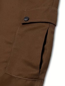 <b>Men's</b> Summer Outdoor <b>Overalls</b> Breathable Midweight Polyester/Cotton Utility Pants Multi Pocket Tactical Hiking Camping Elastic - Product Image 4