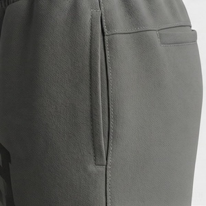 Shorts courts pour hommes 100% coton de haute qualité, effet délavé soleil, imprimé silicone, délavé à l'acide, style vintage tendance, coupe décontractée - Product Image 5