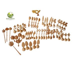 Juego de Cucharas de Madera Roja Hechas a Mano Directamente de Fábrica, Cucharas de Madera Personalizadas OEM ODM, Utensilios de Cocina Naturales, Venta al Por Mayor para Exportación - Product Image 6