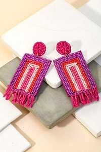 Taco Tuesday Beaded Drop <b>Earrings</b> Women's Party Jewelry Gold Plated Cute Food Shape <b>Earrings</b> - Product Image 3