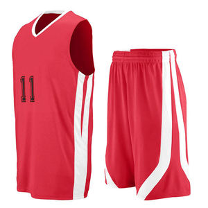 Uniformes de basket-ball réversibles en jersey, vente en gros, vêtements d'équipe personnalisés, maillots couleur bordeaux, ensembles d'entraînement de basket-ball pour hommes et enfants - Product Image 1