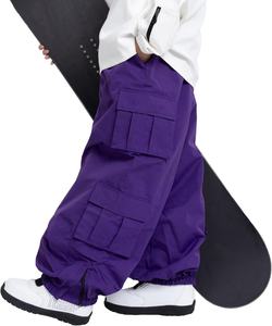 Pantalon de ski unisexe personnalisé haut de gamme pour adulte, grande taille, imperméable, respirant, chauffant, coupe-vent, écologique, séchage rapide, en polaire - Product Image 1