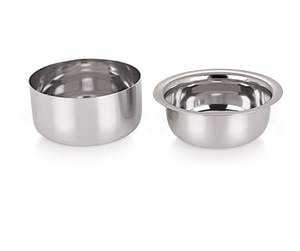 ชามแกงกะหรี่/ผักเครื่องครัวสแตนเลสที่เป็นมิตรต่อสิ่งแวดล้อมเคลือบเงาให้สุกพร้อมเสิร์ฟสำหรับใช้ในบ้าน - Product Image 2