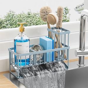 Organizzatore per Lavello con Portaspazzole e Portasponge in Acciaio Inox 304 Antiruggine, Soluzione di Stoccaggio per Dispenser di Sapone da Cucina - Product Image 6