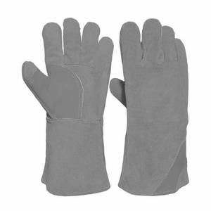 Gants de soudage haute performance en cuir de vachette pleine fleur avec paume fendue, résistants à l'abrasion et à la chaleur, pour la lutte contre les incendies, la fournerie et la boulangerie - Product Image 6