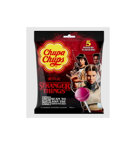 Sucettes Chupaa Chupss Stranger Things Édition Limitée Premium 5 Saveurs Sachet Partagé 120g avec Assortiment de Saveurs de Fruits - Product Image 6
