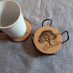 Posavasos Ecológicos de Bambú - Grabado Láser con Marca Corporativa - Venta al por Mayor - Product Image 3