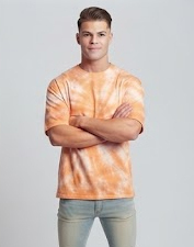 Camiseta de hombre con lavado ácido, manga corta, cuello redondo, estilo vintage, efecto desgastado por el sol, oversize, 245 g/m², 100% algodón - Product Image 5