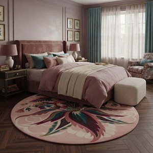 Tapis rectangulaire abstrait tufté à la main en laine/coton, antidérapant, de luxe, pour salon, chambre, décoration intérieure - Product Image 6