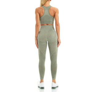 Ensemble de yoga d'hiver sans couture à col montant pour femme, 2 pièces, pour entraînement et fitness, haute qualité 2026 - Product Image 2