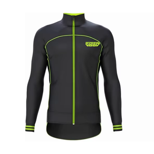 Lightweight Spandex/Polyester Active Stretch <b>Cycling</b> <b>Jersey</b> for Men with <b>Long</b> <b>Sleeves</b> Customizable Shirt Windproof Design - Product Image 1