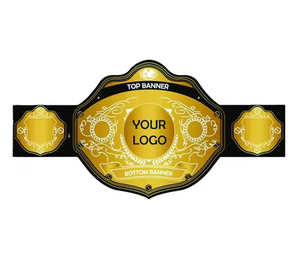 Cinturón de Campeonato Personalizado al por Mayor, Cinturón de Campeonato de Artes Marciales y Kick Boxing al por Mayor, Cinturón de Campeón de Boxeo de Cuero PU - Product Image 3