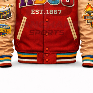 Chaqueta Universitaria para Otoño e Invierno, Chaqueta Letterman HBCU Heritage – Chaqueta Varsity Estilo Clásico con un Toque Universitario Auténtico - Product Image 3