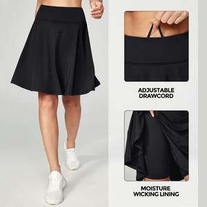 Versatile Womens Sport Skort Pleated Tennis Skirt With Hidden Pocket For Phone Ball Storage High Performance Outerwear - Product Image 3