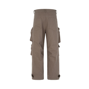 Men's Straight Mid Elastic <b>Cargo</b> <b>Pants</b> Breathable <b>Waterproof</b> Eco-Friendly Gym Fitness Sportswear Casual Hip Hop Streetwear - Product Image 2
