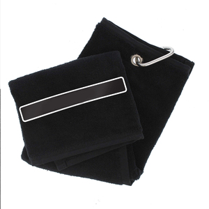 Serviettes de golf en microfibre écologiques brodées pour hommes et femmes, impression de logo personnalisée, serviette de golf absorbante et douce avec rayures - Product Image 5
