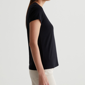 Camiseta Corta de Algodón para Niña con Logotipo Personalizado al por Mayor, Top Corto de Alta Calidad, Camisetas de Manga Corta de Forro Polar, Diseño de Moda de Invierno - Product Image 4