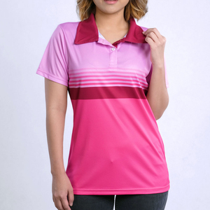 ผู้ผลิตเสื้อโปโล PUFFIN SPORTS รุ่น Color Block สำหรับผู้หญิง แขนสั้น แห้งเร็ว สปอร์ต ทรงปกติ ใส่ได้ทั้งฤดูใบไม้ผลิและฤดูร้อน - Product Image 1