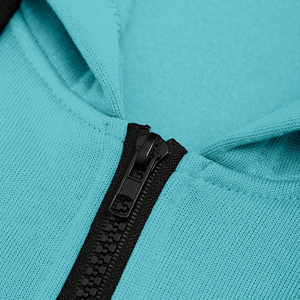 For Wholesale Rate Customized New Trendy Two-Tone Men's Activewear <b>Set</b> Breathable Full Zip Hoodie & Slim Fit Jogger Tracksuits - Product Image 6