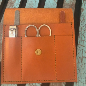 Durable Leather Nail Bar Holder Heavy Duty <b>Tool</b> <b>Pouch</b> Multiple Pockets Construction Worksite Custom Logo Wholesale for sale - Product Image 1