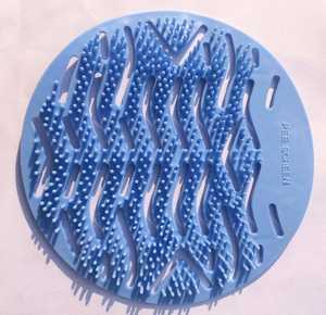 Plastic Urinal <b>Screen</b> Drain <b>Cover</b> with Easy Cleaning Feature in Green Yellow Red Colors - Product Image 3
