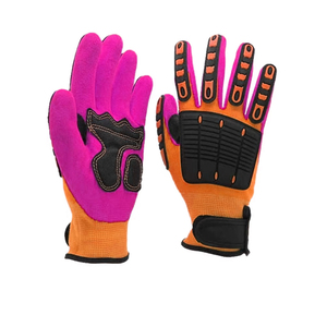 Guantes Reforzados con Recubrimiento de Nitrilo para Construcción y Campos Petroleros, Guantes de Seguridad de Alta Calidad, Alta Visibilidad y Resistentes a Impactos - Product Image 1