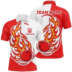High Quality Custom Sublimated <b>Bowling</b> Team Polo Shirts Classic Comfortable and Stylish <b>Bowling</b> Polo Shirt For Man - Product Image 6