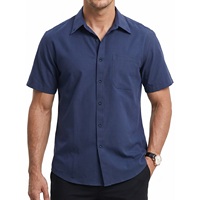 Chemises de bureau formelles pour hommes de qualité supérieure, respirantes, couleur unie, coupe ajustée, confortables, 100% coton, séchage rapide, exportées du Bangladesh