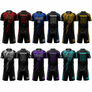 Tenue de football personnalisée pour l'entraînement, ensemble de maillots d'équipe sublimés OEM, séchage rapide, respirant, vêtements de sport pour le football - Product Image 2