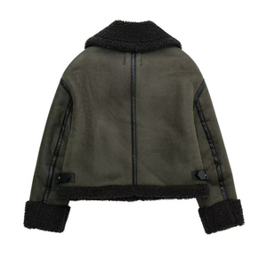 Manteau d'hiver une pièce respirant pour femme, style court, double face, en duvet de canard blanc, avec col en fourrure de renard véritable, collection 2026 - Product Image 2