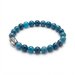 High Quality <b>bracelet</b> Blue apatite Buddha <b>Beads</b> Stone <b>Bracelet</b> Crystal Gemstone Fashion Jewelry <b>Men</b> and Women Gift Energy - Product Image 5