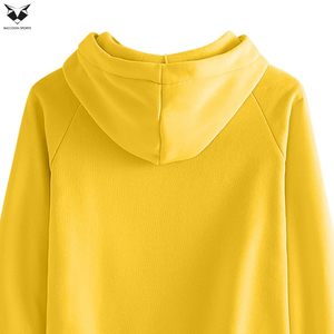 New Arrival OEM ODM Service Comfortable Minimalist Vibrant Yellow Casual Sweat Suit - Pullover Hoodie and Drawstring Joggers <b>Set</b> - Product Image 5