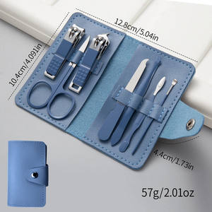 Set de 7 Piezas de Cortauñas Portátiles, Cortador de Uñas, Cuchillo para Pelar Orejas, Set de Manicura, Herramientas de Cuidado Personal, Pedicura, Tijeras para Cejas - Product Image 4