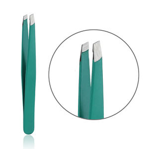 Pinzas Rectas Profesionales Personalizadas para Cejas y Pestañas, Pinzas de Belleza de Acero Inoxidable con Color y Logotipo Personalizados ANAAIF - Product Image 2