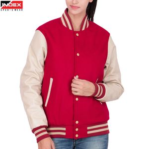 Blouson universitaire personnalisé pour femme, style streetwear, bomber, vêtement d'extérieur tendance pour l'hiver, pour les marques de vêtements en gros - Product Image 1